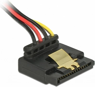 Kabllo adapter energjie DeLOCK 85510, Floppy 4-pin në SATA 15-pin, 0.3 m, zezë/kuqe/verdhe