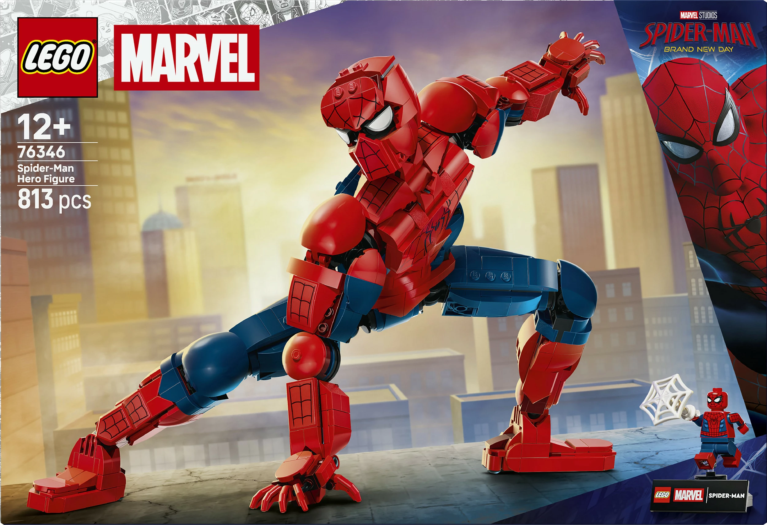 Set ndërtimi LEGO Marvel 76346 Spider-Man, 813 copë, 12+, shumëngjyrësh