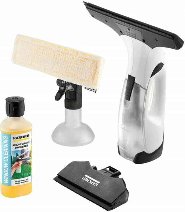 Pastrues dritaresh me vakum Kärcher WV 2 Plus N D500 1.633-660.0 + RM500, me bateri, depo 100 ml, i bardhë