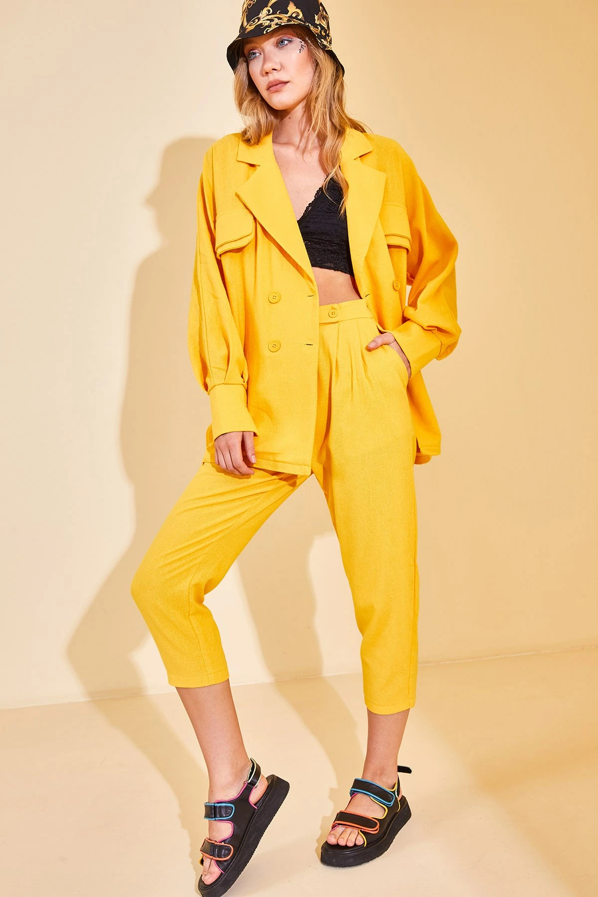 Kostum pantallonash Jumeon, e verdhë, 12872