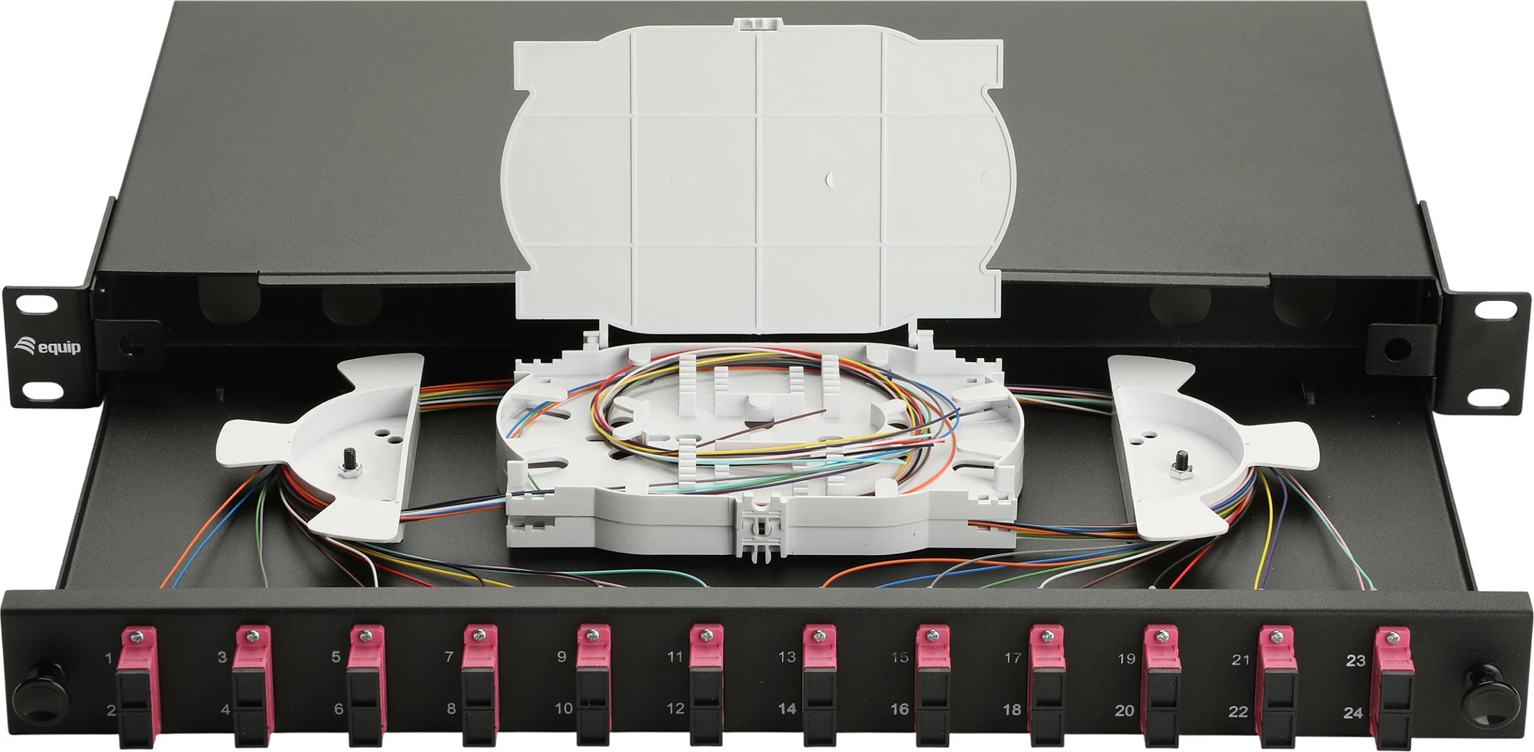 Panel optik EQUIP 12-Port SC-Duplex OM4, 1U rack, i zi