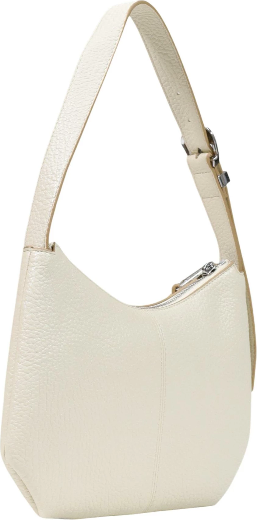 Çantë krahu Tommy Hilfiger TJW Slouchy City AW0AW18777, e fildishtë