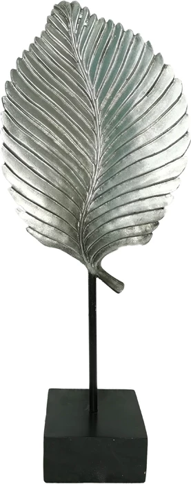 Dekor UMI Totem, polirezine, metal, argjend e zi, 17x13x42cm