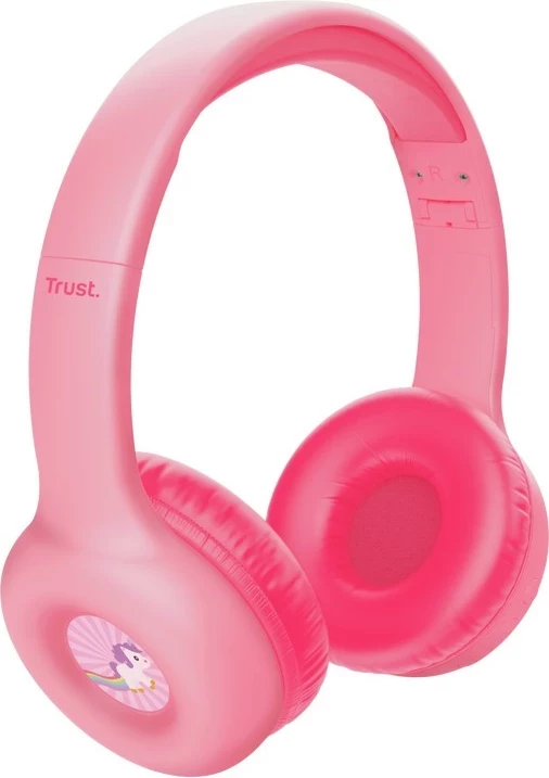 Kufje Trust Nouna, me ose pa kabllo, USB Type-C, Bluetooth, Rozë 2
