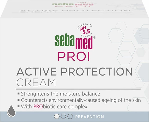 Krem fytyre mbrojtës Sebamed PRO! Active Protection, 50ml, për femra