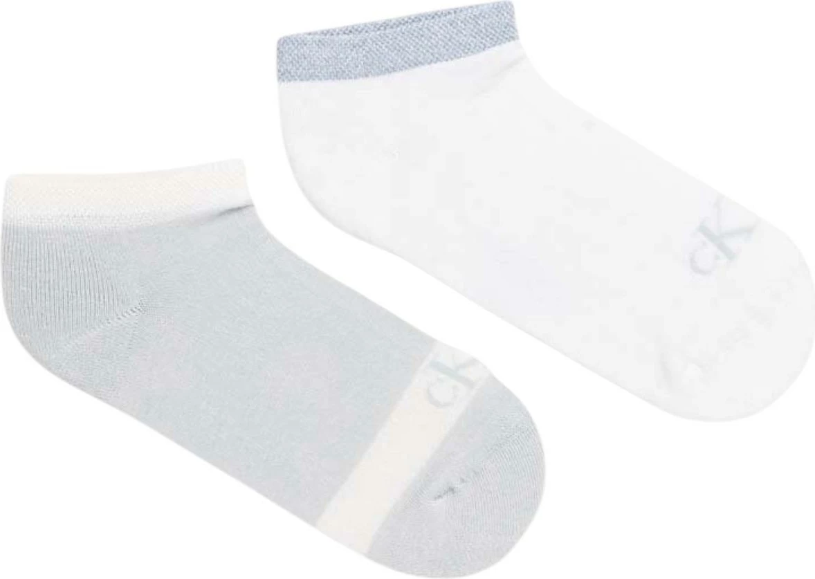 Set çorape sneaker për femra Calvin Klein Jeans CKJ 2P Glossy 701230600, kaltër e çelët/bardha [Madhësia: 39-42]