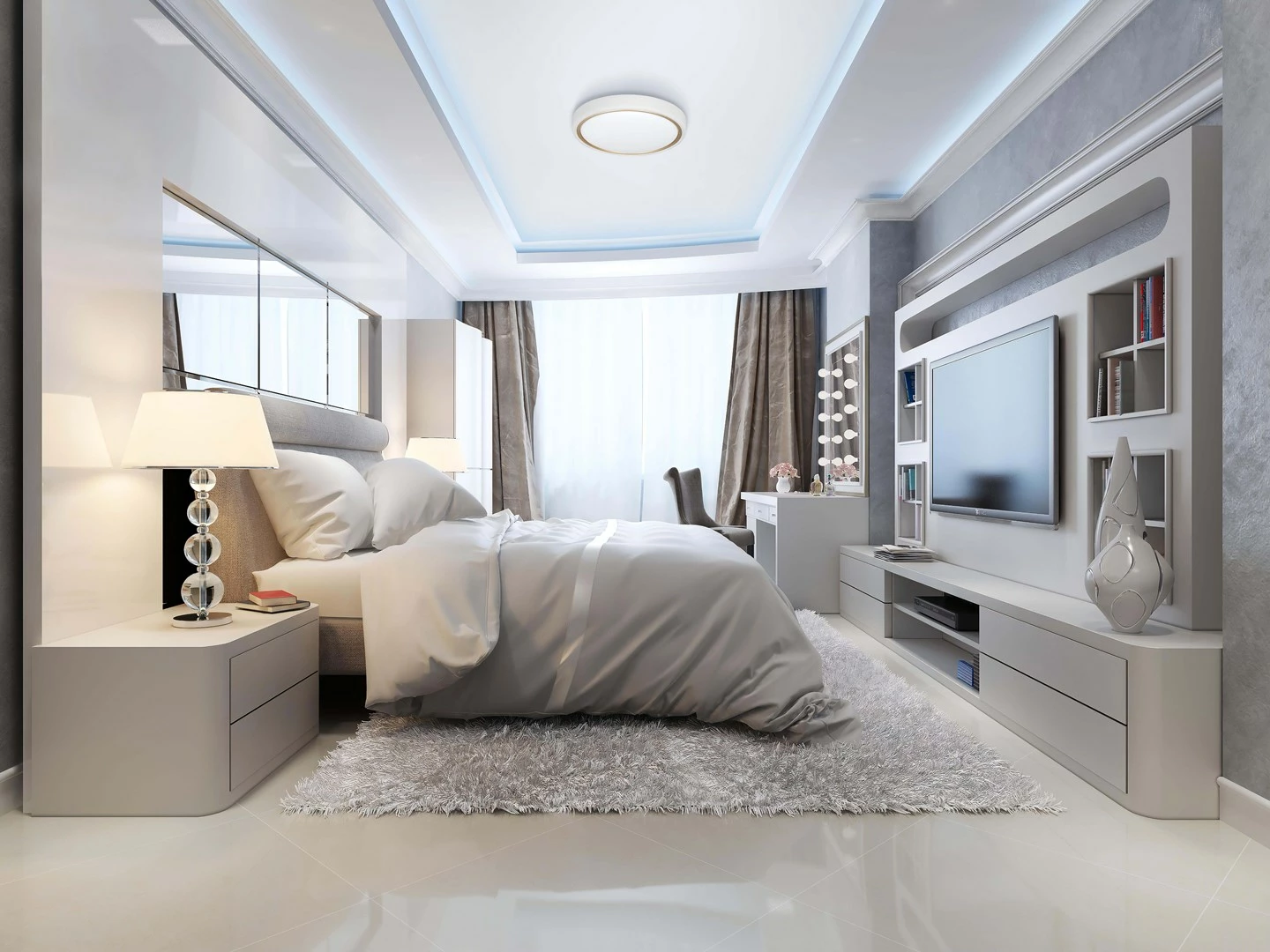 Dritë tavani Modern LED Activejet Verdi, e bardhë\ari, 23W