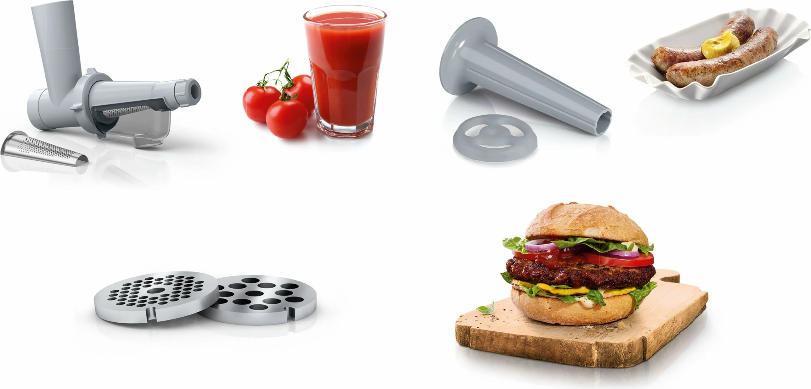 Makinë mishi Bosch MFW2515W, 1500 W, e bardhë