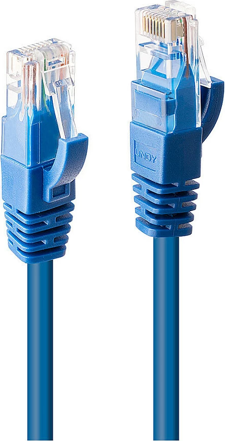 Kabllo rrjeti Lindy Cat6 U/UTP 1m, RJ-45, 250MHz, blu