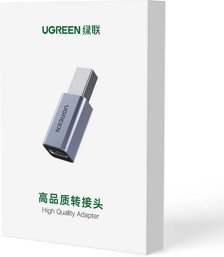 Adapter UGREEN USB Type-C në USB Type-B, 20120, Gri
