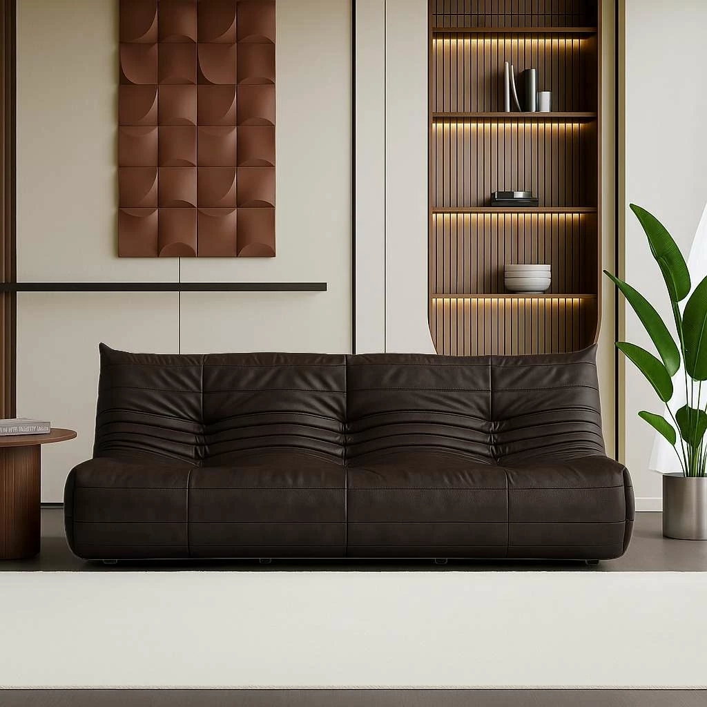 Divan treshe, ngjyrë kafe, Atelier del Sofa, Bocek