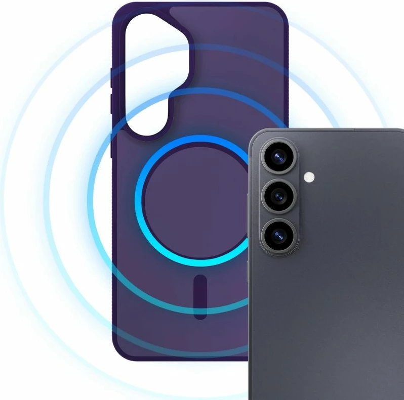 Kapak telefoni 3mk Smoke MagCase për Samsung Galaxy S26, vjollcë