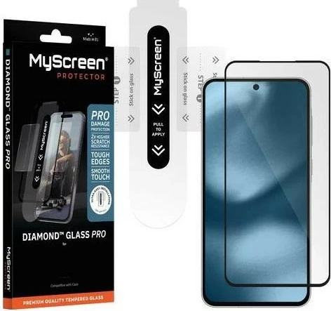 Mbështjellës xhami MyScreen Diamond Glass Pro për Samsung Galaxy S24, i zi