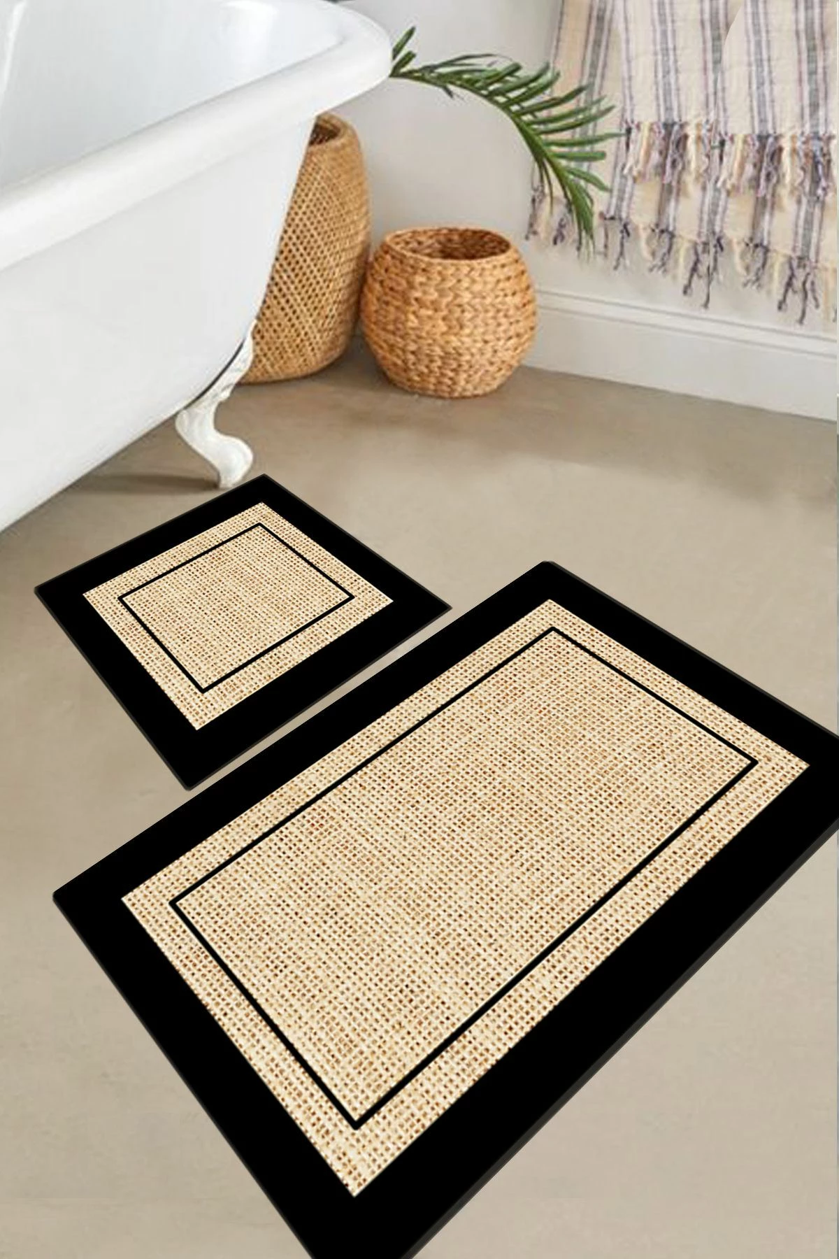 Set tapetash për banjo, 2 copë, Mijölnir Regona, bezhë