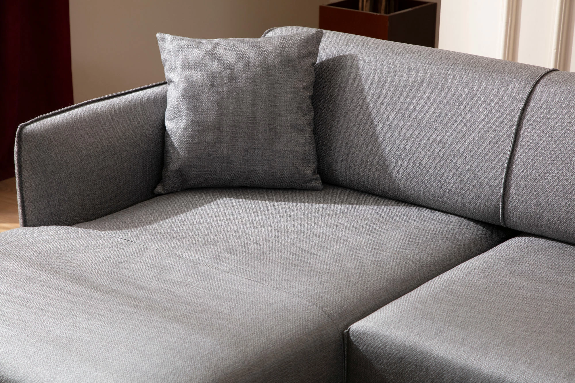 Këndare Belissimo, ngjyrë gri, Atelier del Sofa, pjesa e majtë