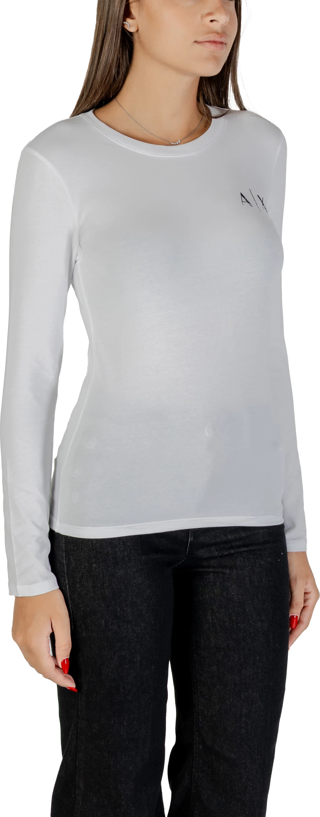 Maicë me mëngë të gjata për femra Armani Exchange XW001353 AF17173, e bardhë [Madhësia: XS]