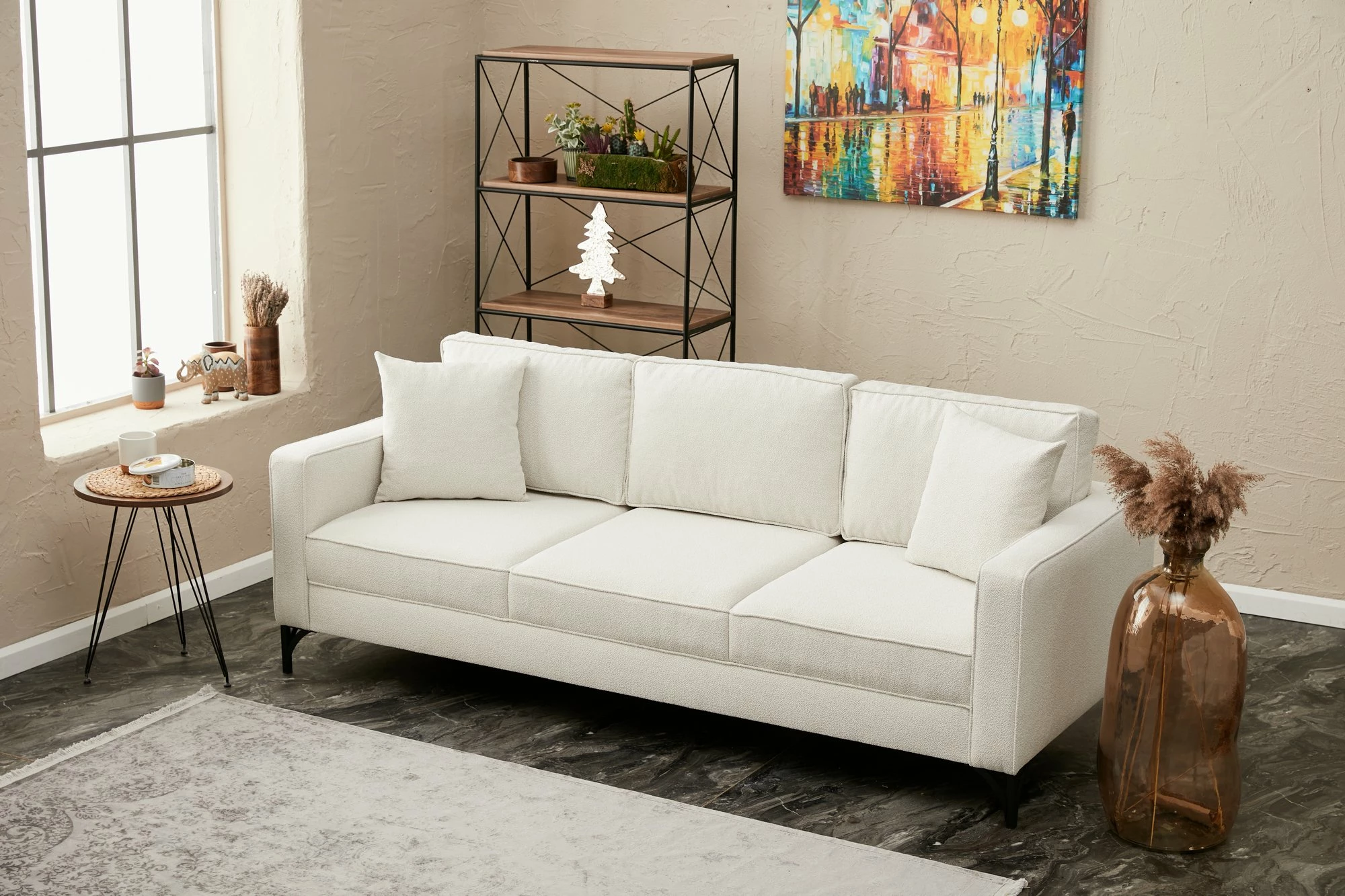 Divan treshe Atelier del Sofa, Berlin, krem e zi