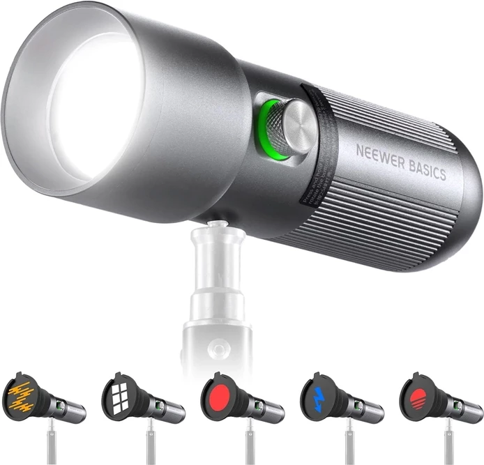 Dritë LED portative për fotografi Neewer BASICS FL10, argjendtë/zezë