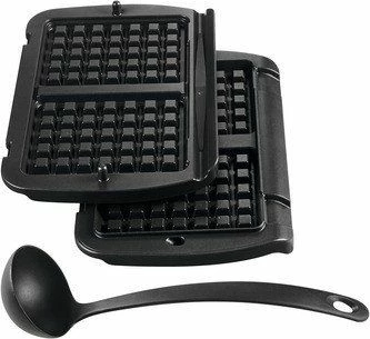 Grill elektrik Tefal OptiGrill GC716D12 2000W, pllaka të heqshme, programe automatike, zi/argjend