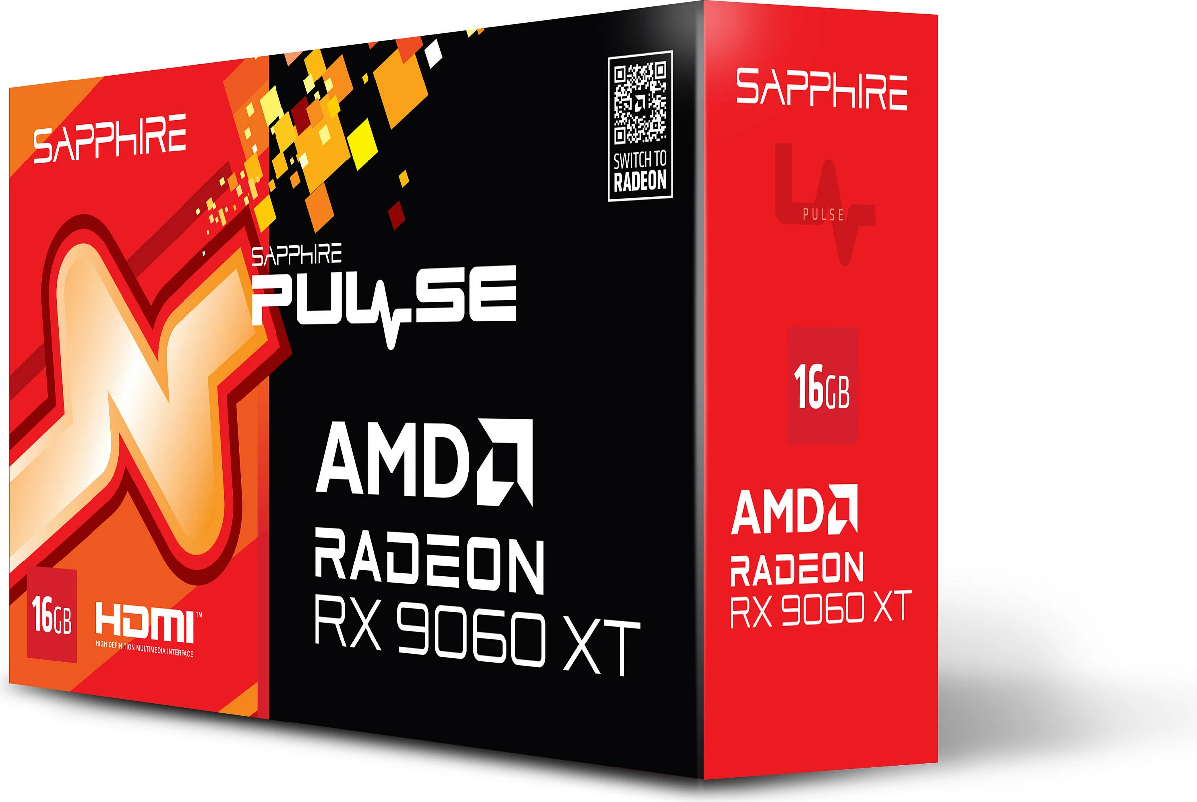 Kartelë grafike Sapphire Pulse RX 9060 XT OC 16GB GDDR6 e zezë