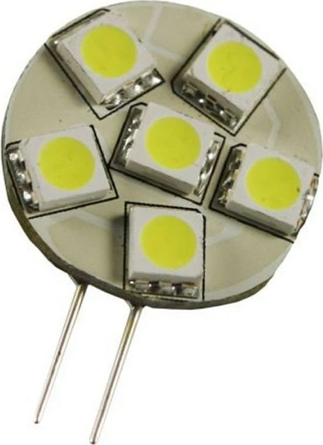 Llambë LED Synergy21 G4, 12V, 6000K Cool White, 6x SMD5050, bardhë e ftohtë