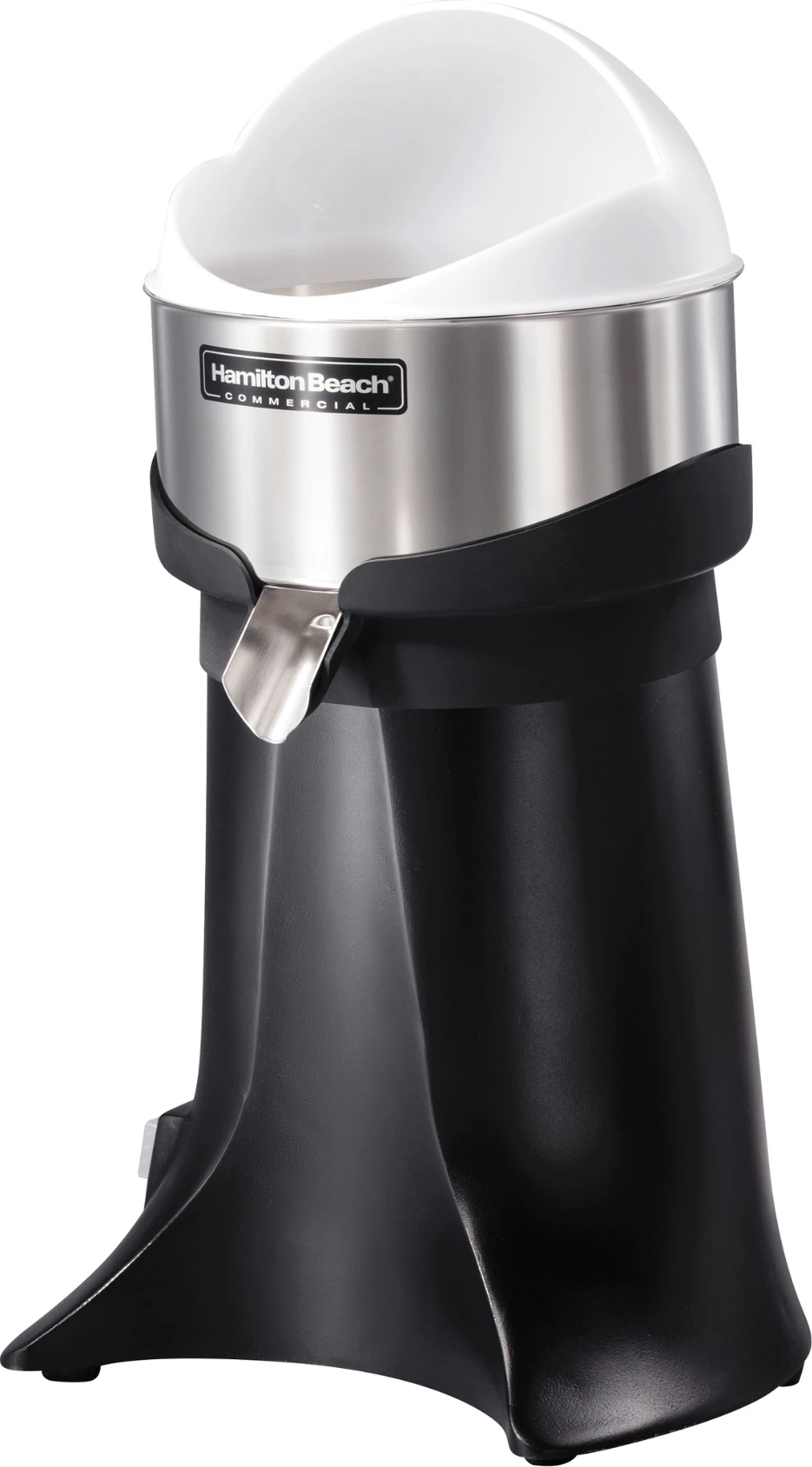 Shtrydhës agrumesh elektrik, Hamilton Beach Commercial, FreshMark, kapacitet i lartë, tas çelik inoks, 260x254x(H)470 mm, zi/argjendtë