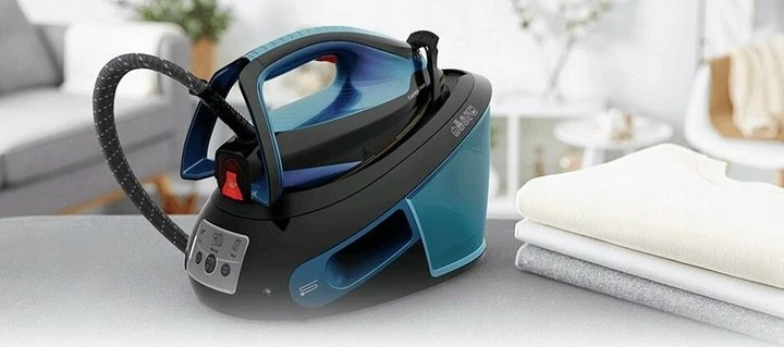 Hekur me gjenerator avulli Tefal Express Vision SV8151 2800W, 7 bar, 130 g/min, boost 500 g/min, rezervuar 1.8 L, zi/kaltër