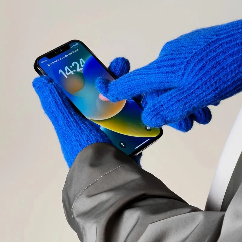 Doreza të endura për telefon Hurtel, blu