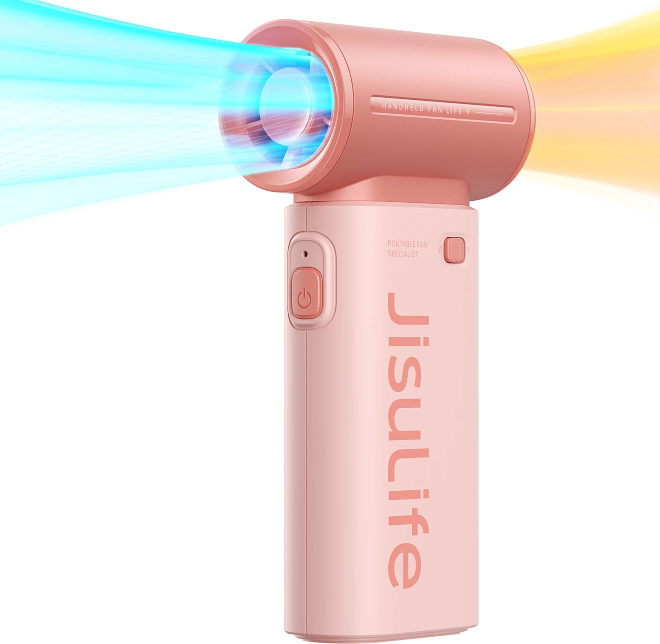 Ventilator dore Jisulife Life9, 3600mAh, USB-C, Rozë