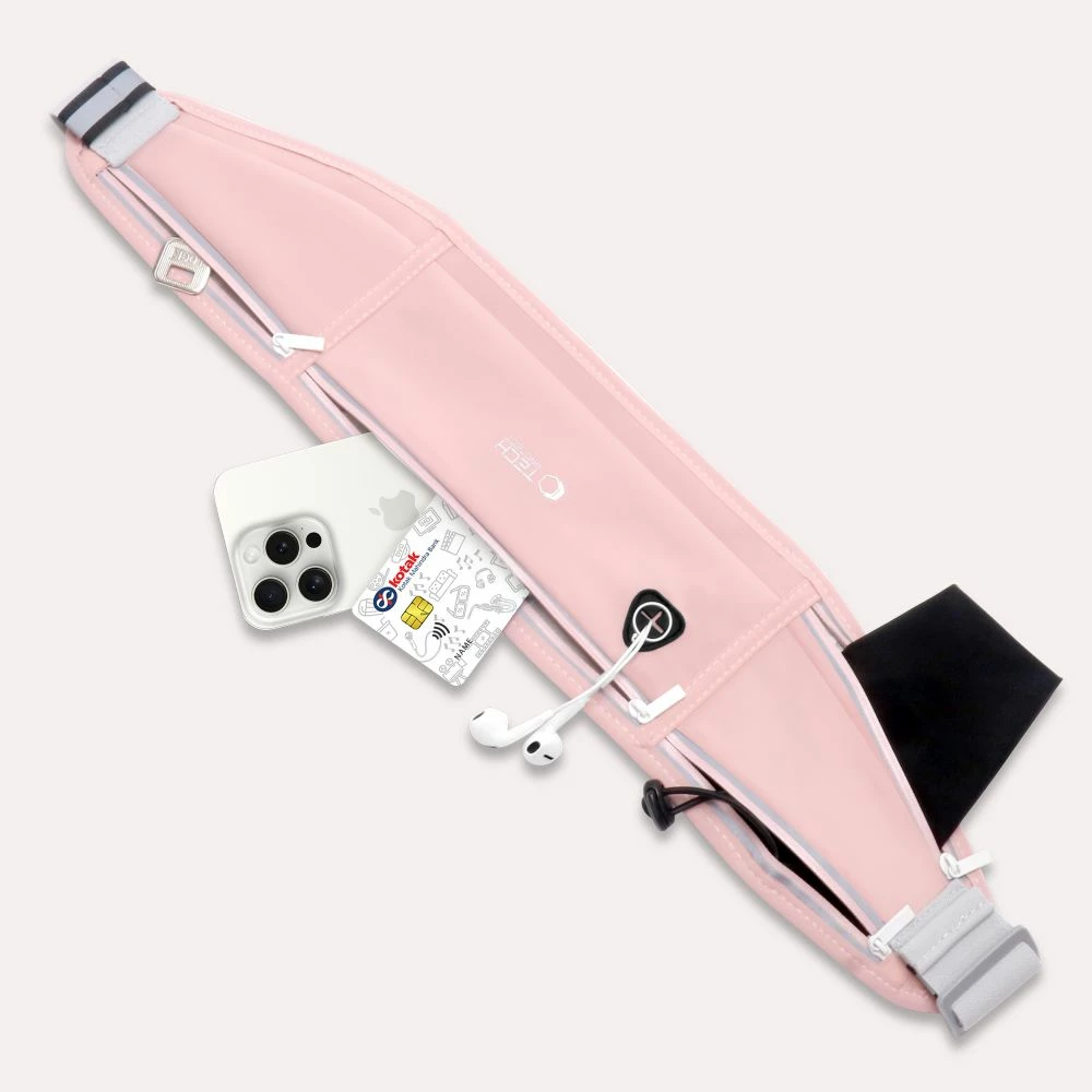 Çantë beli sportive Tech-Protect M3, rozë