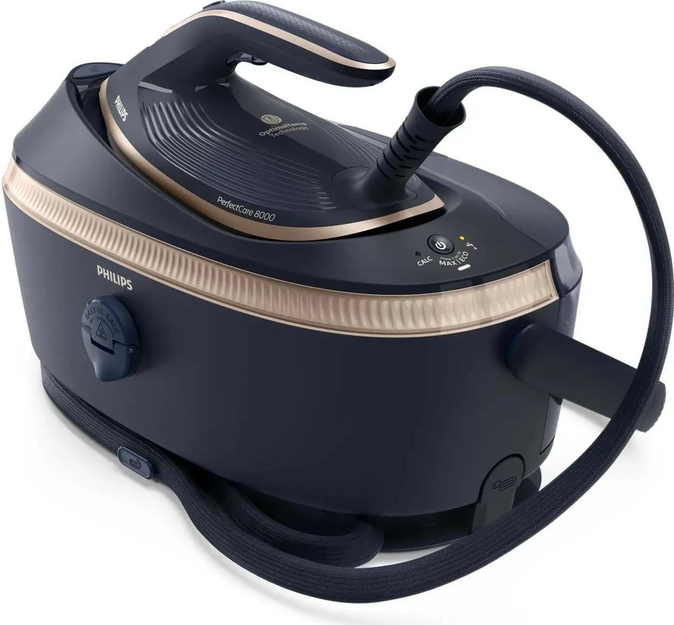Hekur me gjenerator avulli Philips PerfectCare 8000 PSG8300/20, 3120W, depo 1.4L, SteamGlide Elite, granat