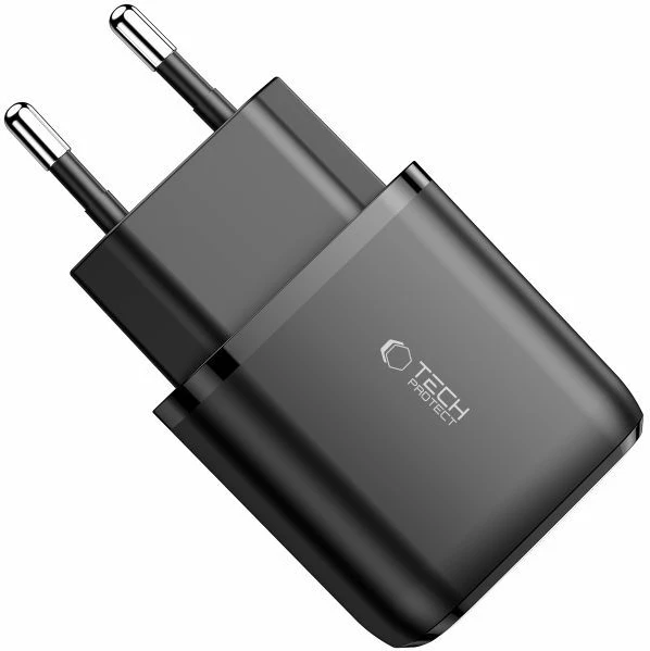 Karikues murit Tech-Protect C20W, 20W, 2 porta USB-C & USB-A, i zi