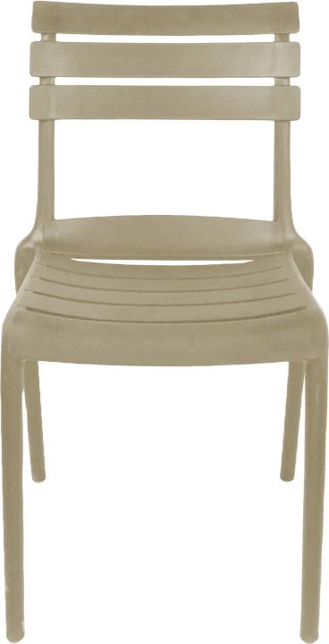 Karrige e grumbullueshme Almea, PP, ngjyrë kapuçino, 42.5x55.5x82cm