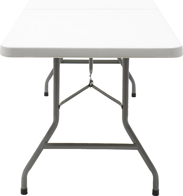 Tavolinë palosëse Rodeo, valixhe, e bardhë, 240x76x74cm