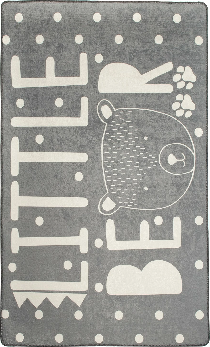Qilim për fëmijë, dizajn 'Little Bear', gri, 100x160cm