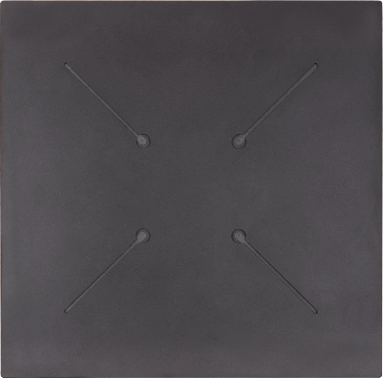 Sipërfaqe tavoline katrore HPL, e zezë, FH5839.21, 80x80cm