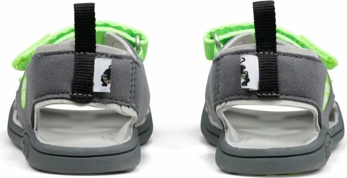 Sandale për fëmijë Affenzahn, të gjelbra dhe të hirtë