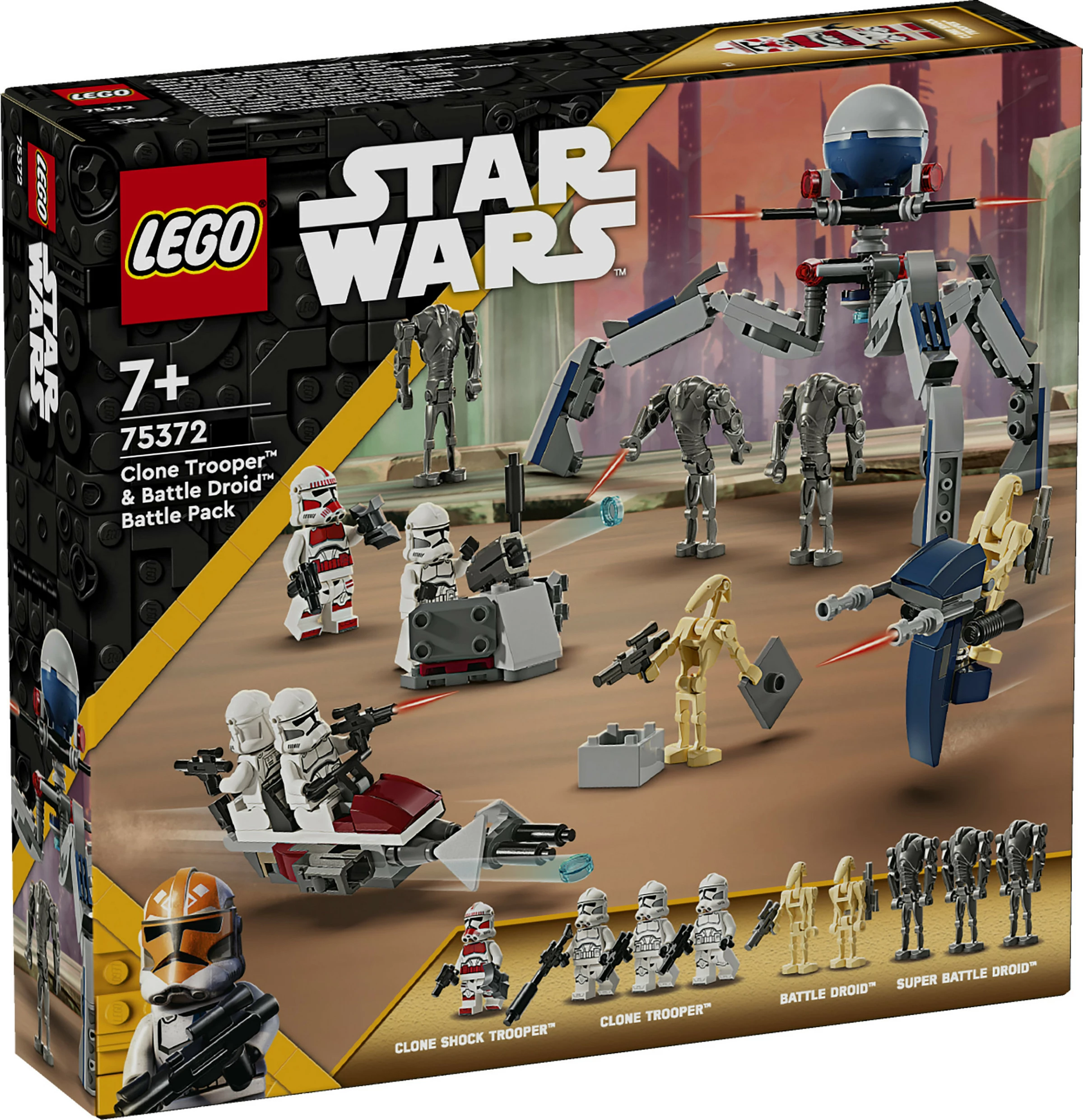 Set ndërtimi LEGO Clone Trooper & Battle Droid, 215 pjesë, plastikë, shumëngjyrësh