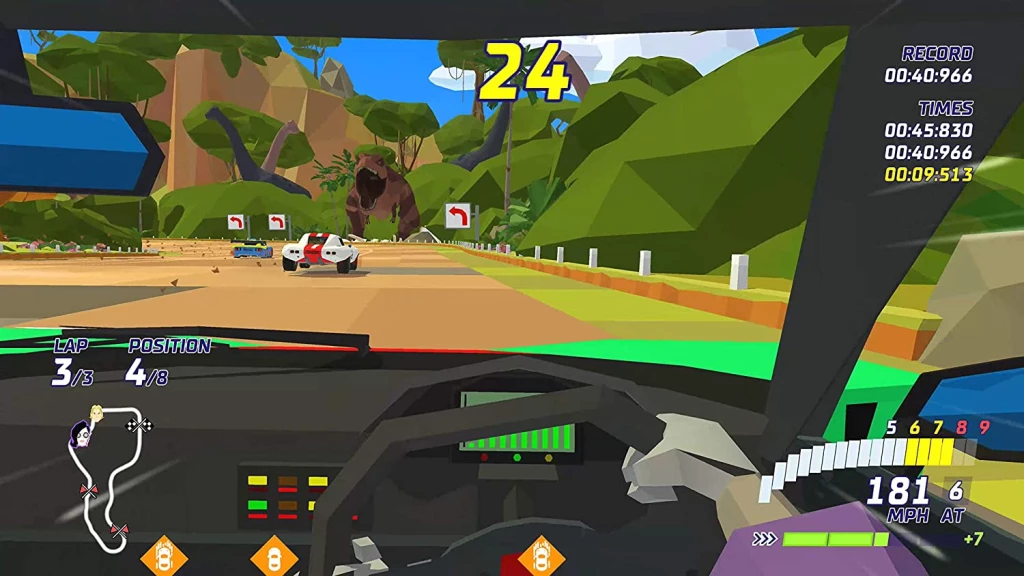 Lojë Nintendo Switch Curve Digital Hotshot Racing CIAB, kod shkarkimi, Big Boss Bundle Content Pack