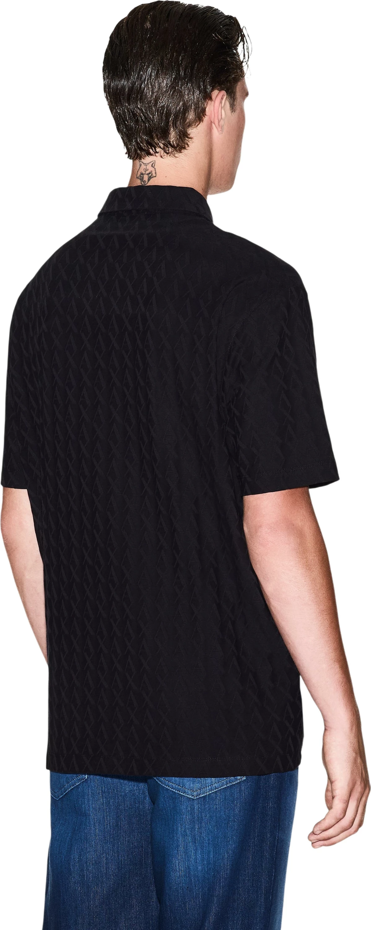 Maicë polo për meshkuj Armani Exchange XM001292 AF10337, e zezë [Madhësia: L]
