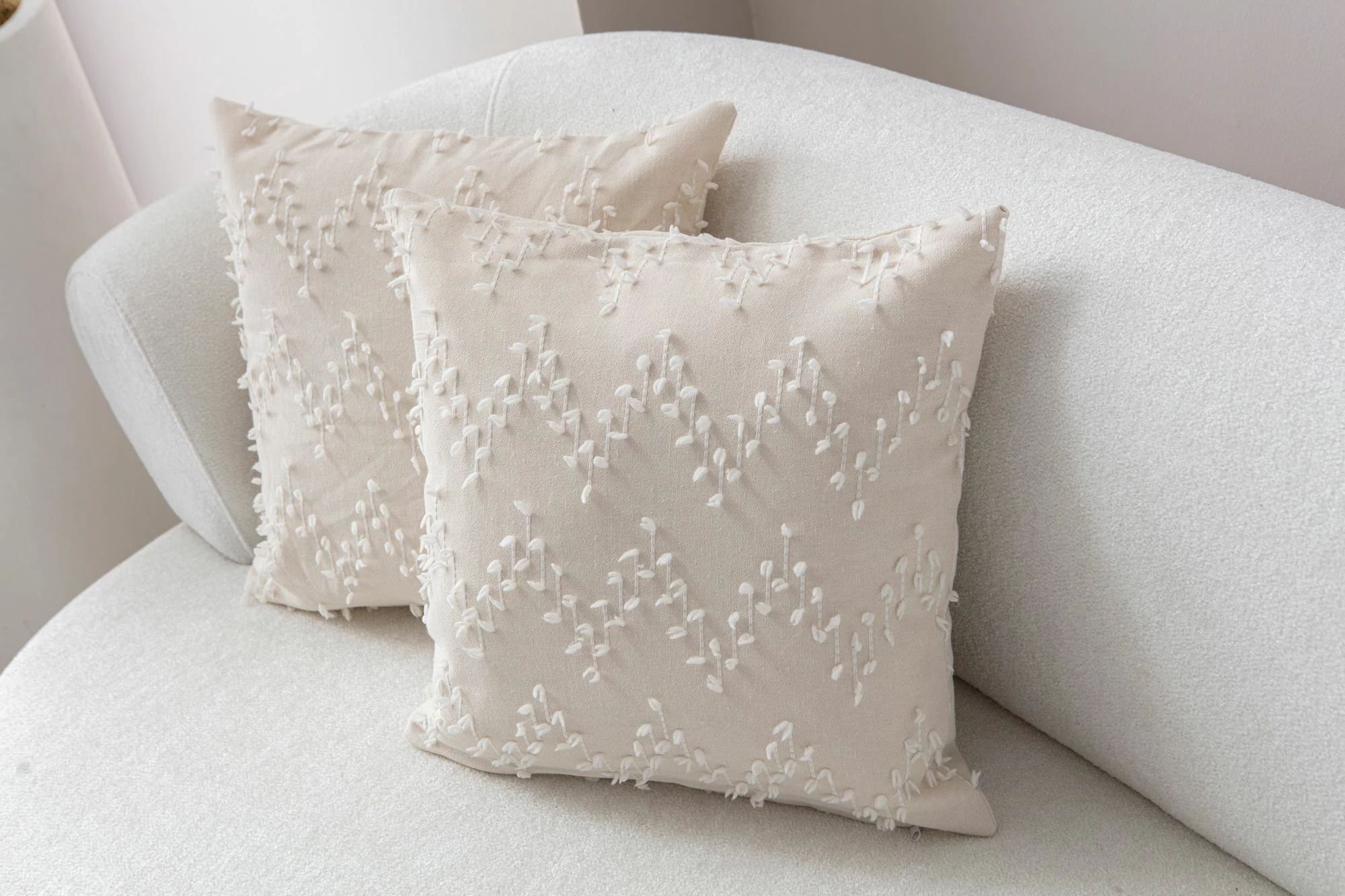 Set mbulesash për jastëkë (2 copë), krem, Evila Originals, Tuffet v4