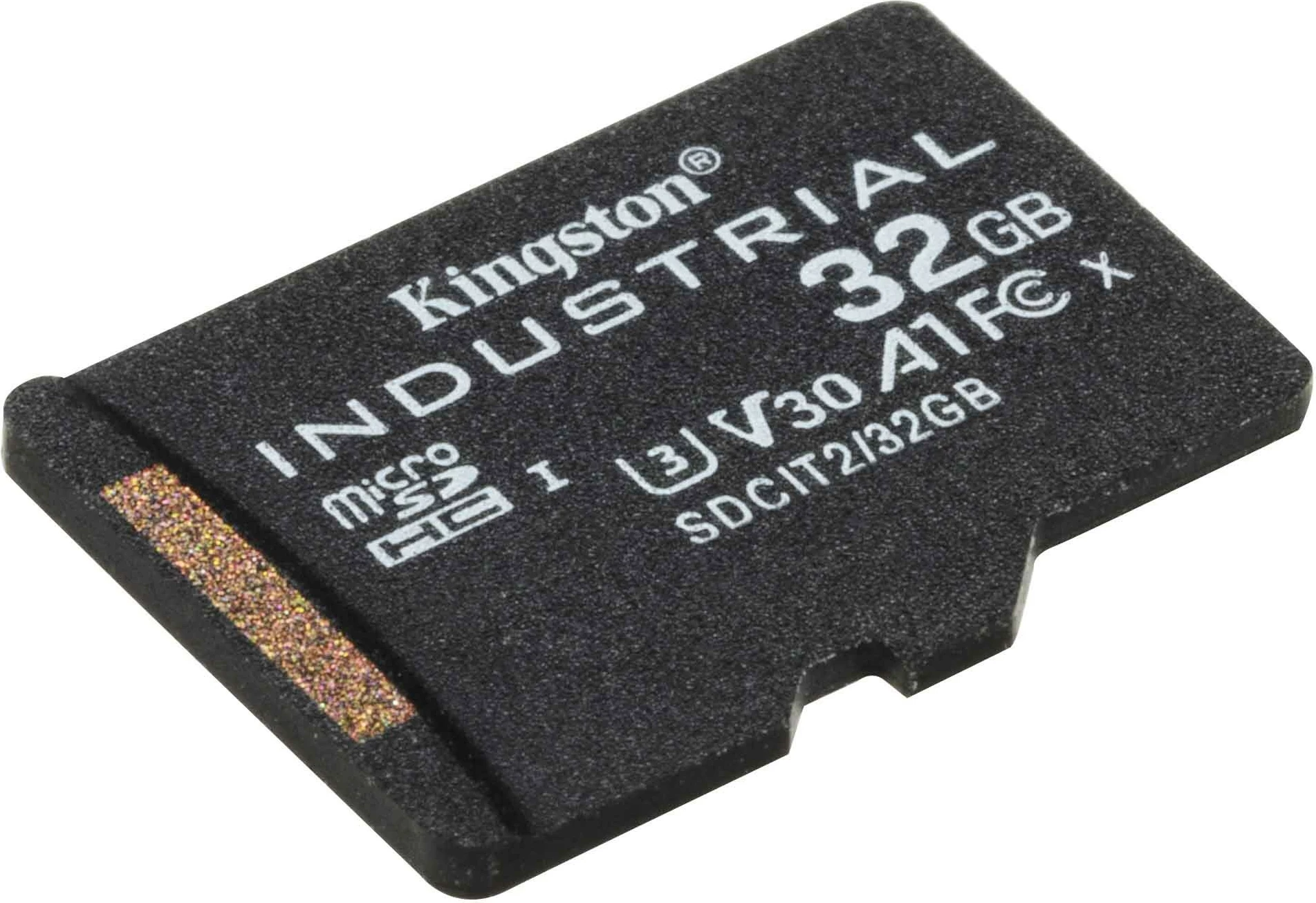 MicroSDHC kartelë Kingston 32GB Industrial, Class 10, UHS-I, U3, V30, e zezë
