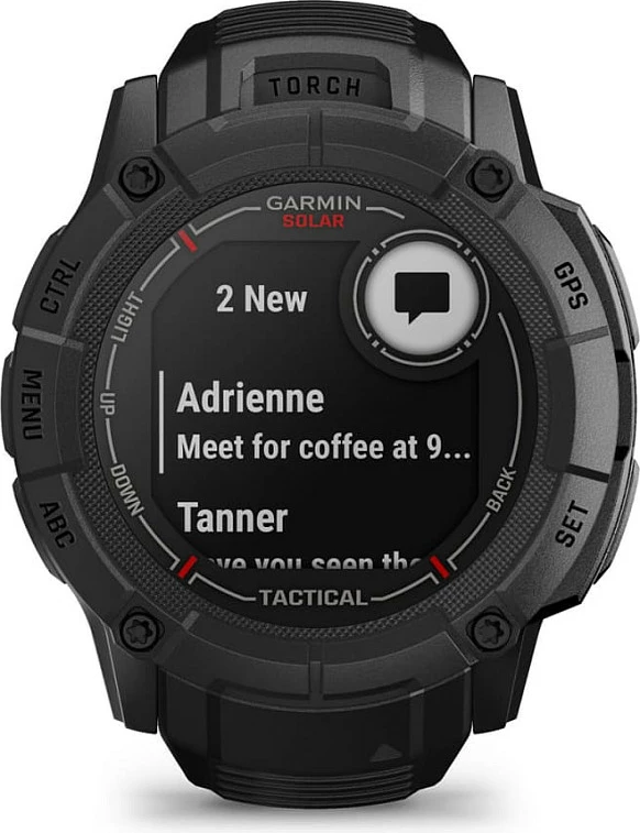 Smartwatch Garmin Instinct 2X Solar Tactical Edition, 1.1" MIP, GPS, 50 mm, e zezë