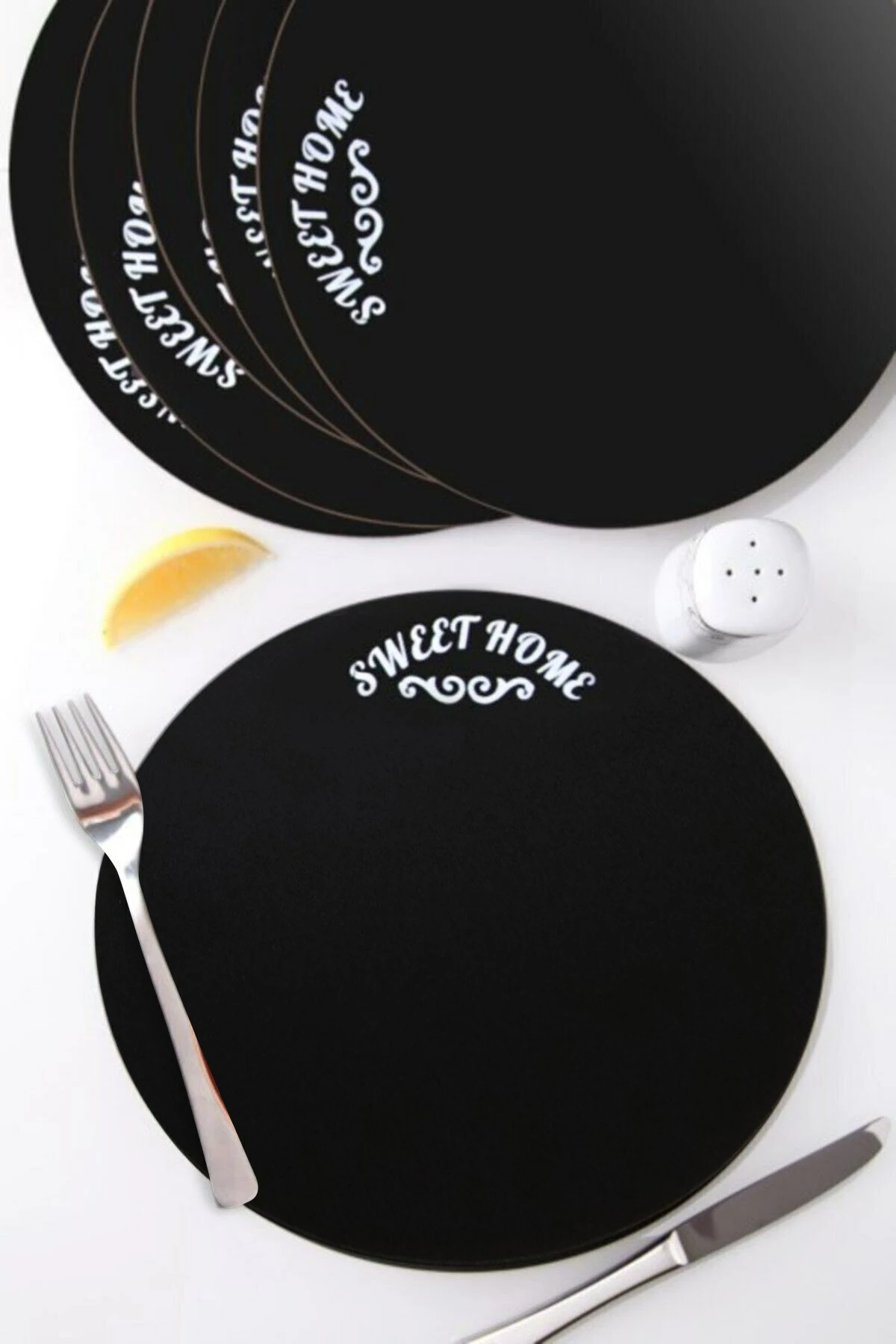 Set nënshtruesish tavoline prej druri (6 copë), Hermia, PLT0129