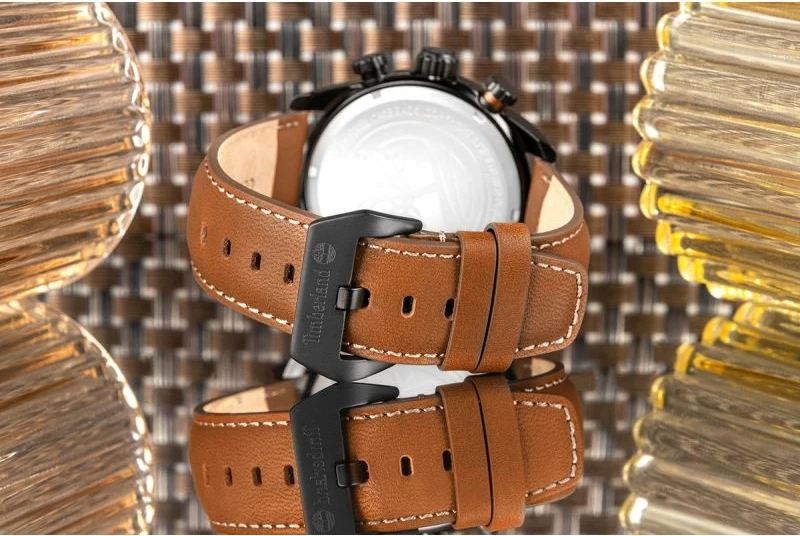 Orë dore meshkuj Timberland Henniker II TBL.14816JLB/02, kafe, set me çantë