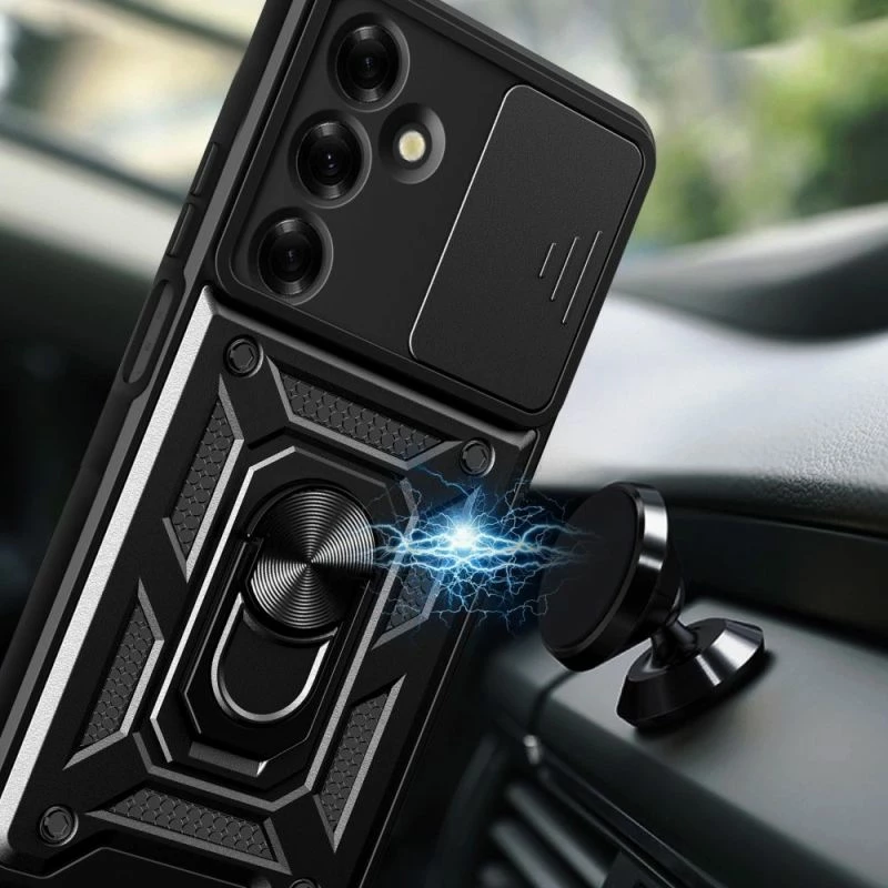 Kover për Samsung Galaxy M35 5G Tech-Protect Camshield Pro, e zezë