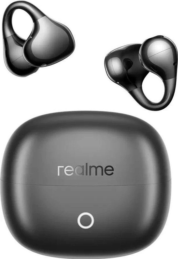 Kufje wireless Realme Buds Clip, Bluetooth 5.4, IP55, mikrofon, të zeza