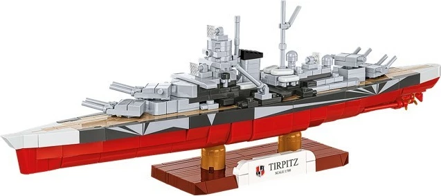 Set ndërtimi me blloqe, Cobi, Battleship Tirpitz 4853, 593 elemente, shkallë 1:700