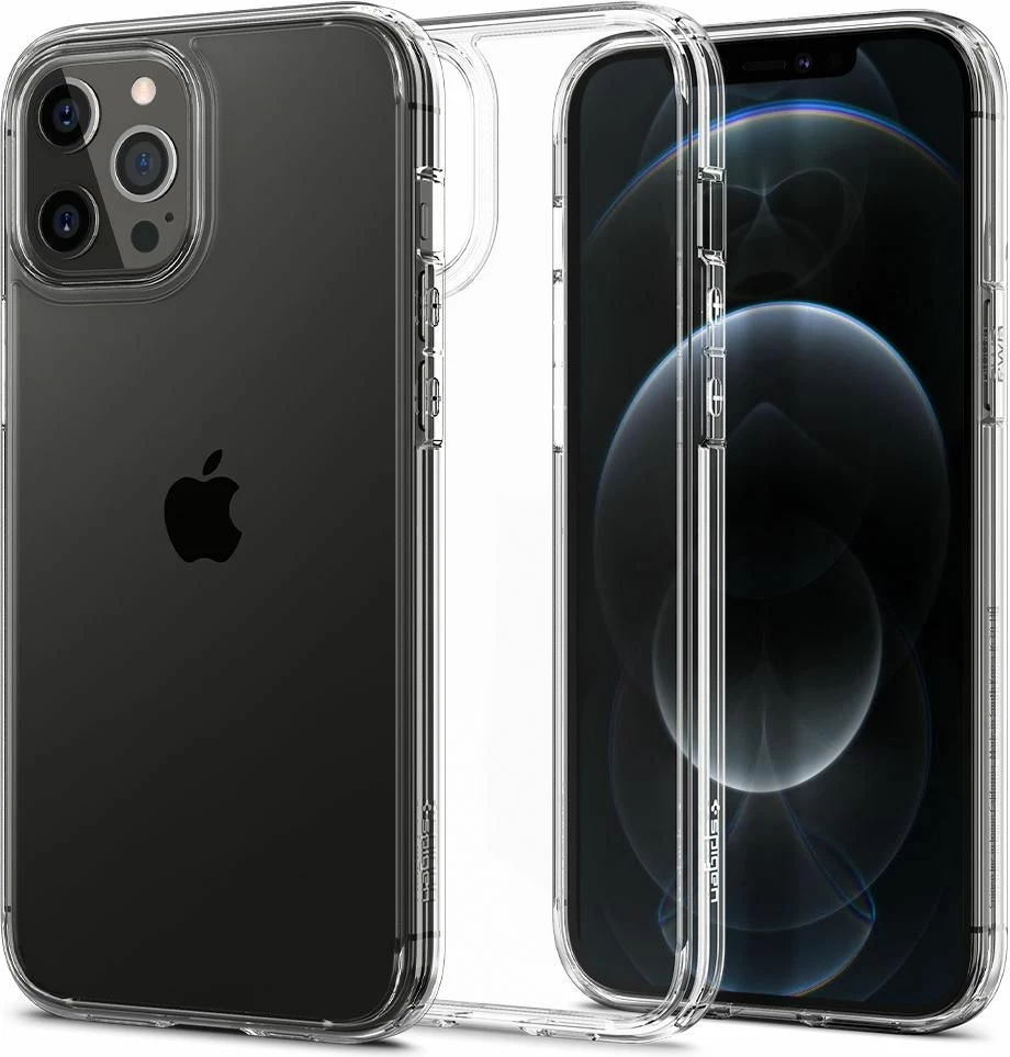 Mbështjellës Spigen Ultra Hybrid për iPhone 12 / iPhone 12 Pro, Transparent