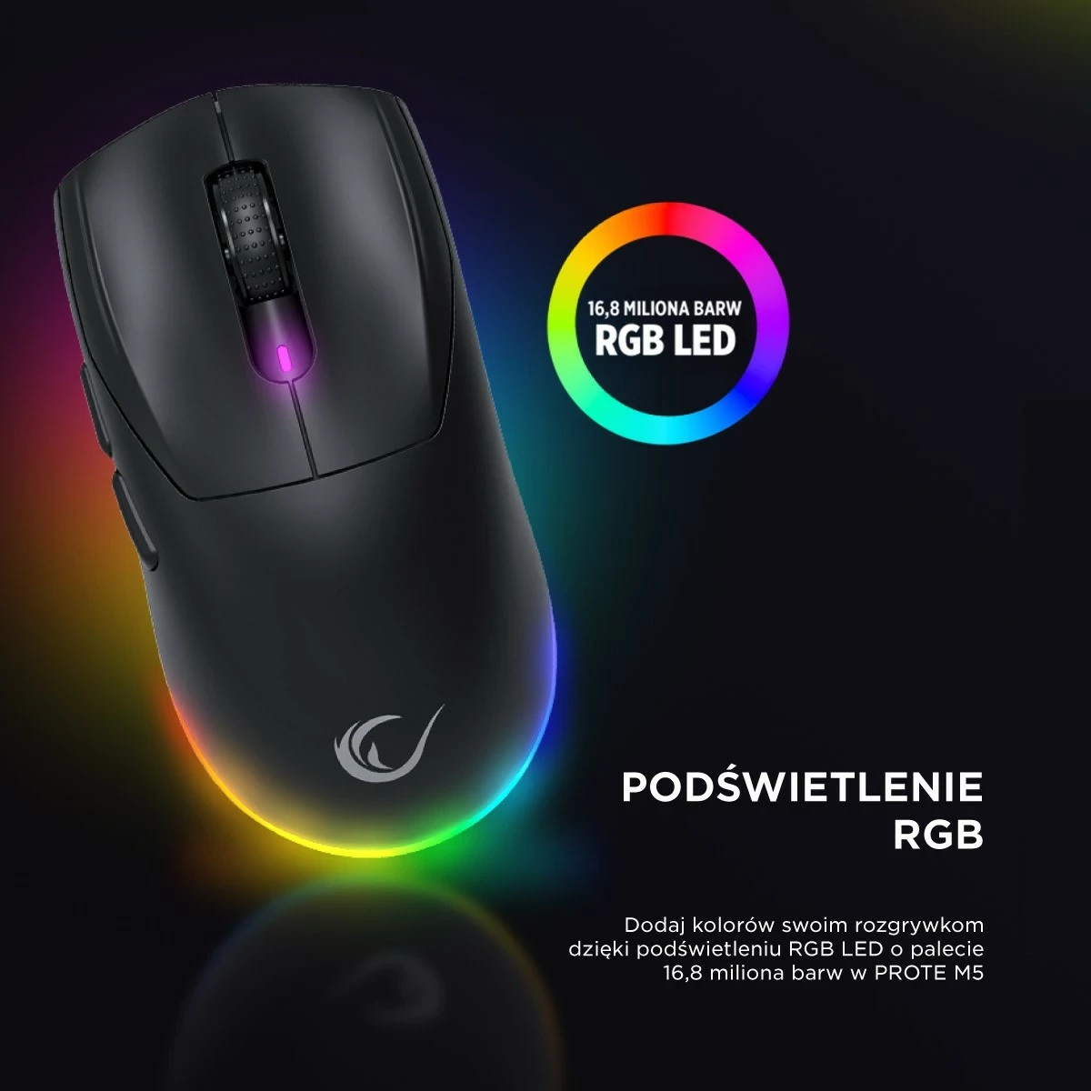 Maus Rampage Prote M5, 24000 DPI, RGB LED, 1kHz, i zi